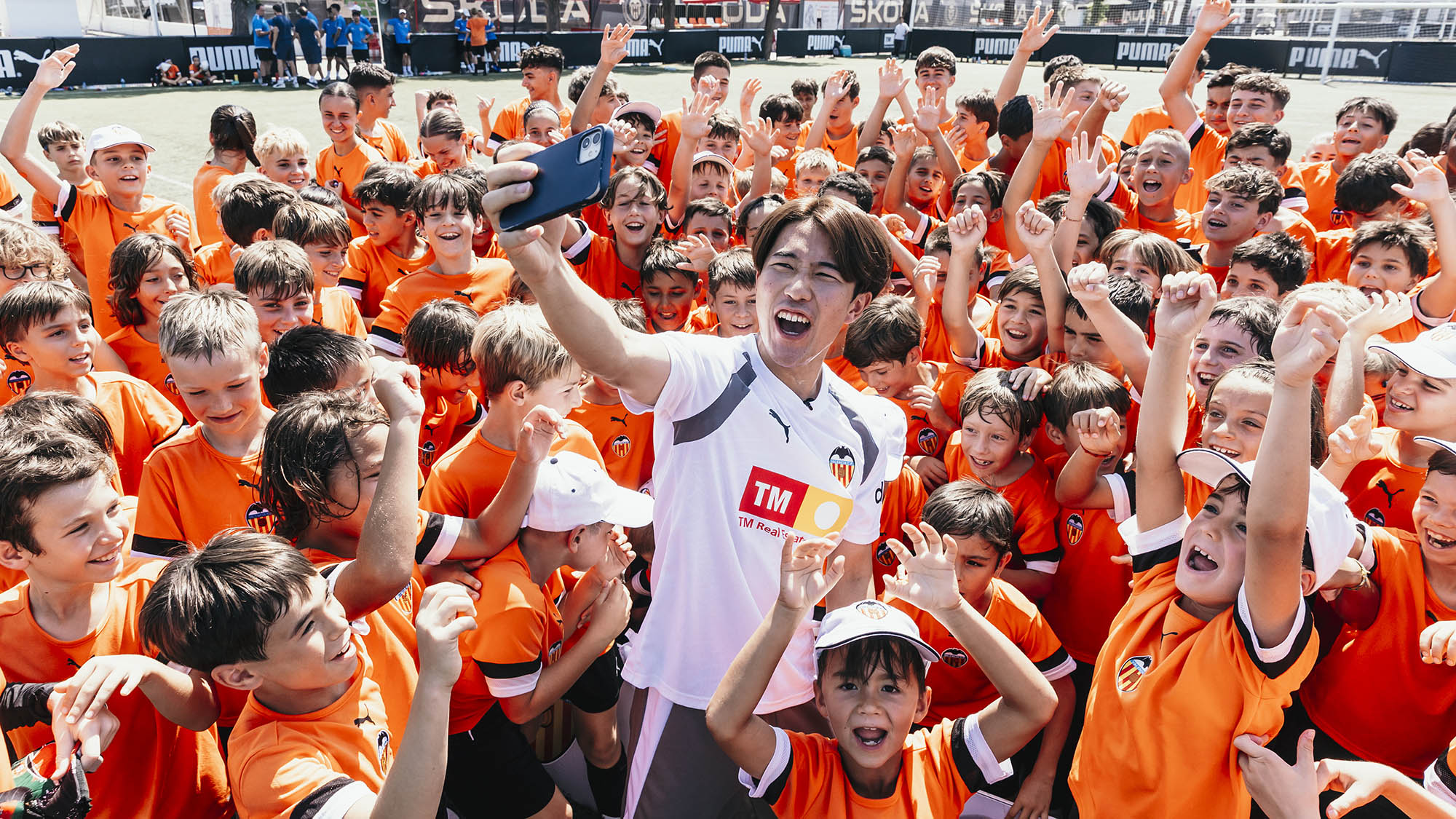 Ryunosuke Sato en el Campus de Verano del Valencia CF
